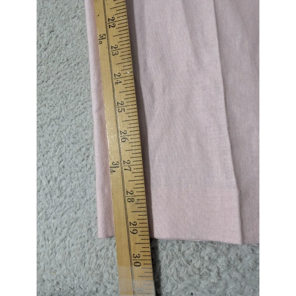 NEW! Chaps‎ Mens Pink Linen Rayon Dress Pants 32Wx30L Flat Front PAVIPIBX0001